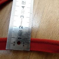 Passepoil elastique rouge cinabre petit bourrelet 2 