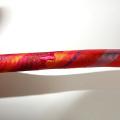 Passepoil epais satin raye fuchsia orange 3 