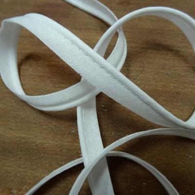 Passepoil fin coton blanc casse 1 