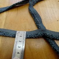 Passepoil velours gris souris 1 1