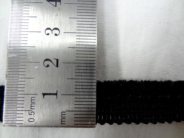 Passepoil velours noir 2