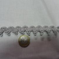 Picot blanc argent lurex 2 