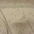 Pique de coton beige clair chine motif feuillage 3