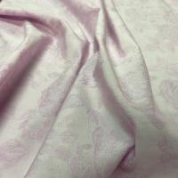 Pique de coton damasse rose glycine fleuri 7 