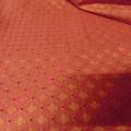 Pique de coton jacquard corail et citrouille provencal 2 