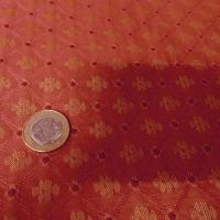 Pique de coton jacquard corail et citrouille provencal 3 