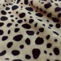 Polaire doudou beige ocre clair tachete noir 6