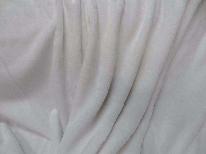 Polaire doudou blanc neige 1