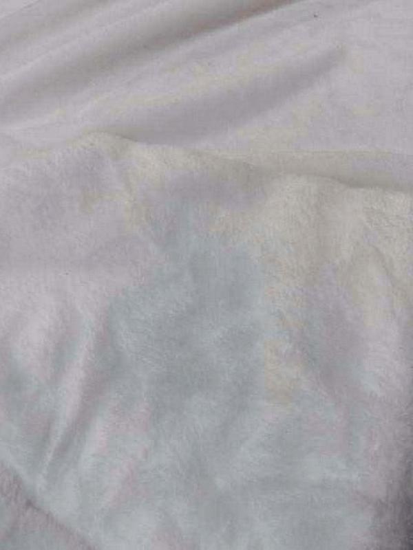 Polaire doudou blanc neige 2