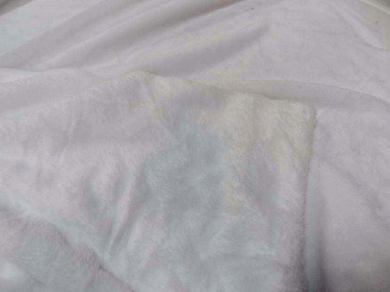 Polaire doudou blanc neige 2