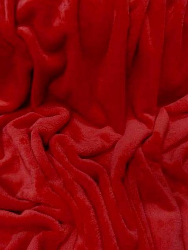 Polaire doudou rouge vermeil 1 