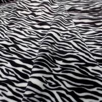 Polaire doudou zebree noir et blanc