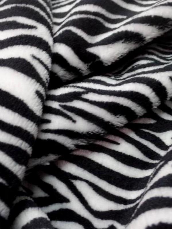 Polaire doudou zebree noir et blanc 4 
