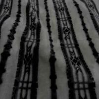 Polaire epaisse imprime gris noir