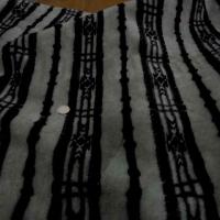 Polaire epaisse imprime gris noir2