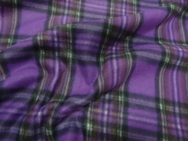 Polaire prune a carreaux tartan 6 1