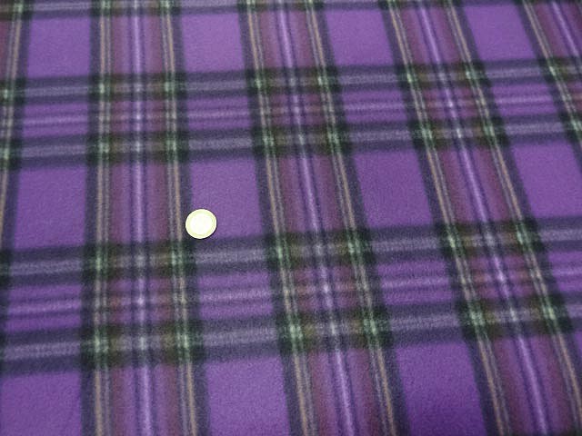 Polaire prune a carreaux tartan 6 4