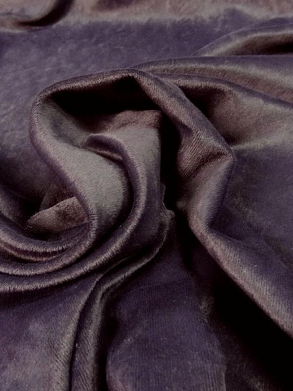 Poly velours effet suedine aubergine 2 