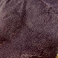 Poly velours effet suedine aubergine