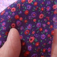 Polyester acetate violet fleuri 1 