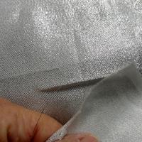 Polyester blanc lame argent 4 