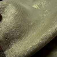 Polyester blanc lame or 2 