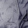 Polyester bleu encre de chine reversible effet bouillonne 1