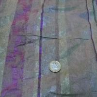 Polyester coton anis glycine raye 1 