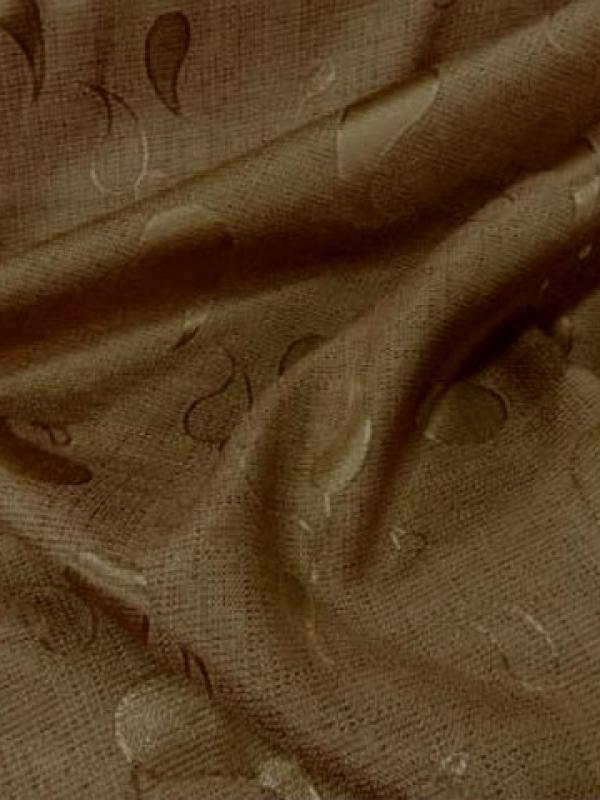 Polyester coton damasse gouttes camel dore 2 