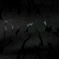 Polyester coton noir aureoles satinees 