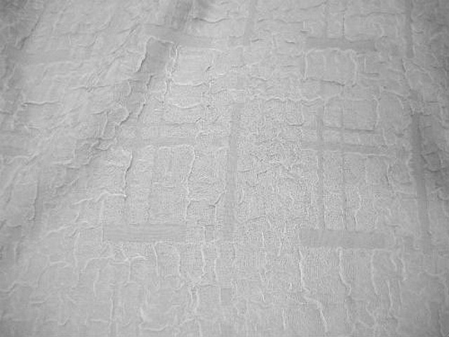 Polyester et resille blanc encolles motif craquele 1 