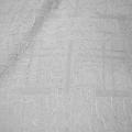 Polyester et resille blanc encolles motif craquele 1