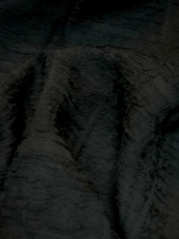 Polyester et resille noir encolles motif craquele 1