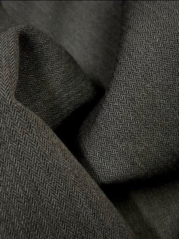 Polyester fin chevron gris taupe 1 