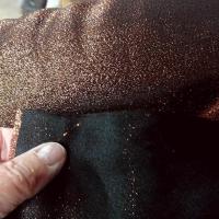 Polyester noir lame cuivre 3