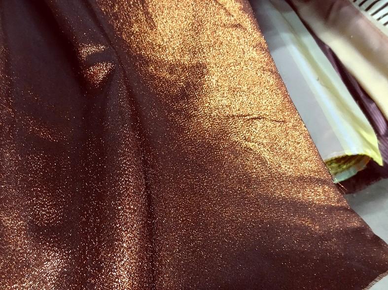 Polyester noir lame cuivre 4