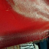 Polyester rouge bordeaux lame or 1 
