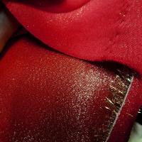 Polyester rouge bordeaux lame or 3 