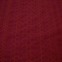 Polyester satine couture bulle brodee orange 3