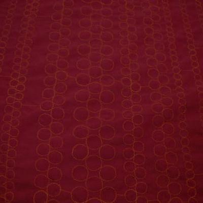 Polyester satine couture bulle brodee orange 3 