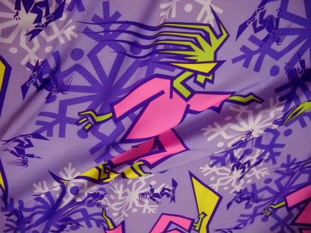 Polyester satine surfer tag mauve violet 1 