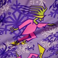 Polyester satine surfer tag mauve violet 1