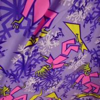 Polyester satine surfer tag mauve violet 2