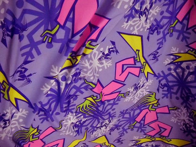 Polyester satine surfer tag mauve violet 2