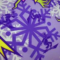 Polyester satine surfer tag mauve violet 3 