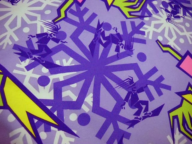 Polyester satine surfer tag mauve violet 3