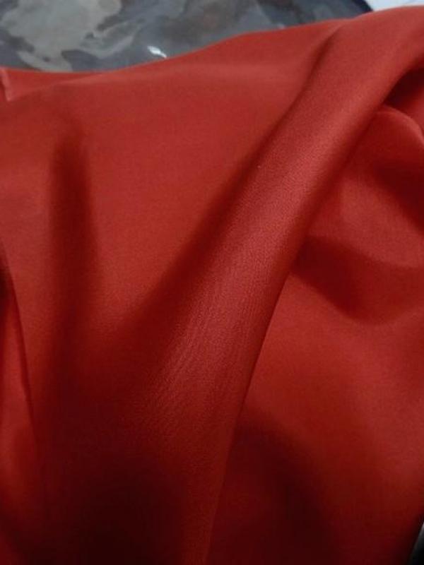 Ponge de soie orange brique 5