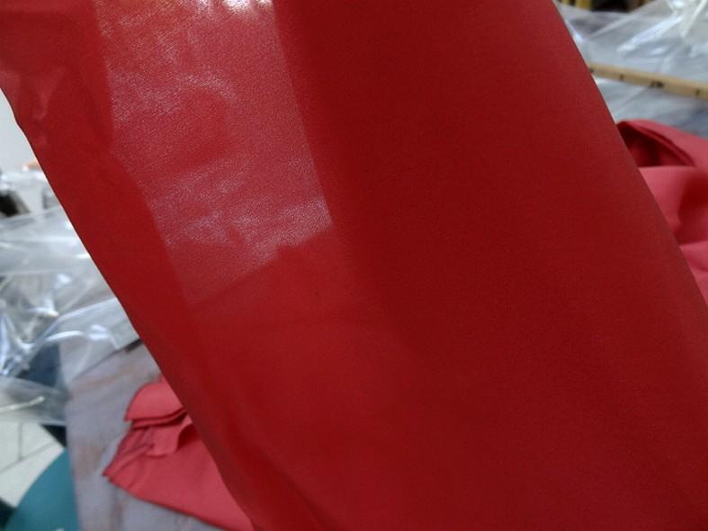 Ponge de soie rouge cardinal 1
