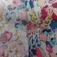 popeline coton blanche imprimé liberty fleurs bordeaux ,bleu ,jaune