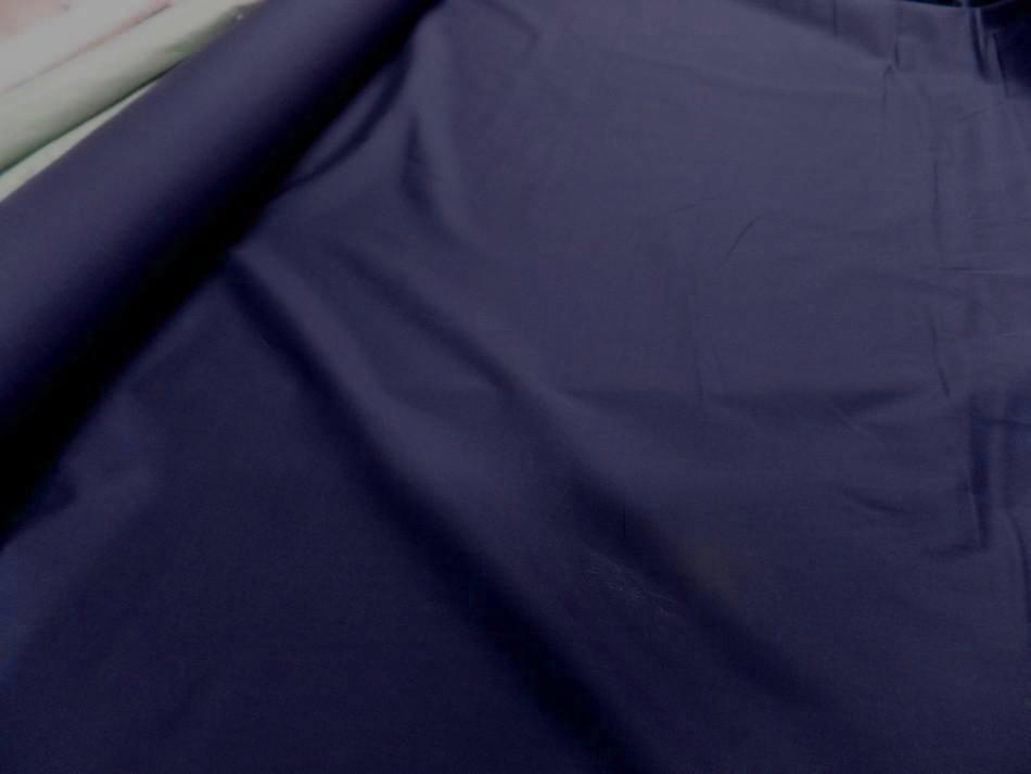 Popeline coton bleu marine00